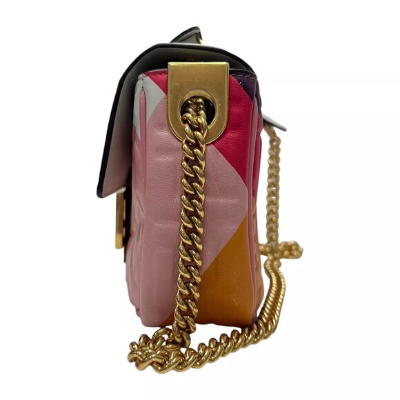 $3100 FENDI 2021 Multi Embossed FF Baguette Chain Crossbody Medium Leather Bag - Picture 4 of 15